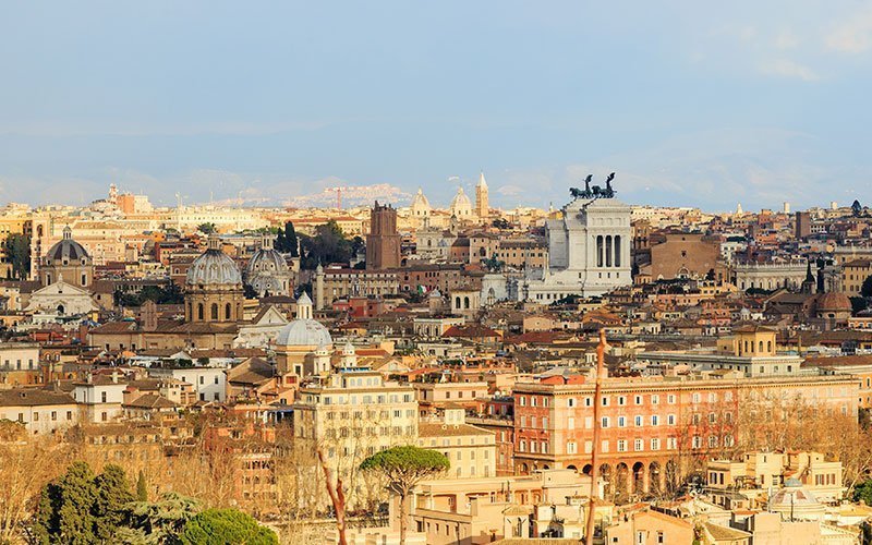 Climbing the Janiculum Hill